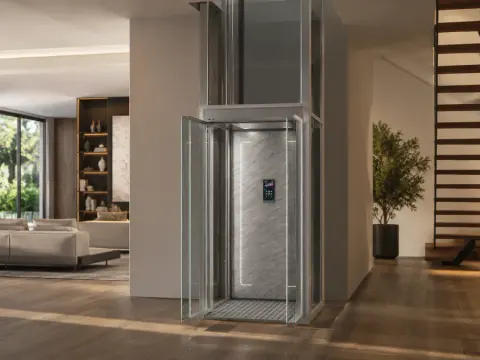 Atlus electric hybrid screw drive residential elevator