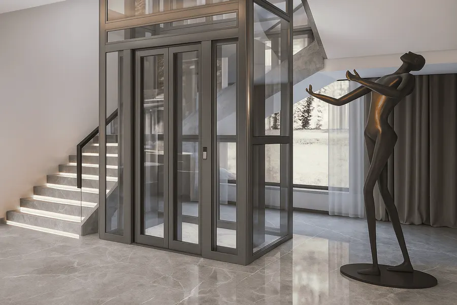 Zenith Ultra elevator with full glass panels